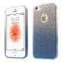 3in1 pokrov z bleščicami za iPhone 5 / 5S / SE (2016) - modro