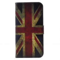Torbica s predali za stojala in dokumente za Apple iPhone XS - retro zastava Velike Britanije