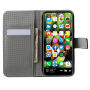 Torbica s predali za stojala in dokumente za Apple iPhone XS - retro zastava Velike Britanije