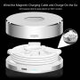Napajalna enota 3 v 1, stojalo za polnjenje in zaščitni kabel za ohišje Apple Watch - srebro
