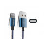 USB za sinhronizacijski in polnilni kabel MCDODO za Apple iPhone - 15cm - denim