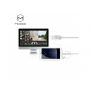 MCDODO USB kabel Lightning / mikro USB / USB-C priključki za Apple iPhone - 1m - bela