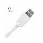 MCDODO USB kabel Lightning / mikro USB / USB-C priključki za Apple iPhone - 1m - bela