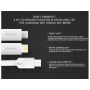 MCDODO USB kabel Lightning / mikro USB / USB-C priključki za Apple iPhone - 1m - bela