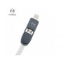 MCDODO 3in1 Car Charger z Lightning / mikro priključek USB in dva USB vrata za Apple iPhone / iPad / iPod - 1.2m -bela