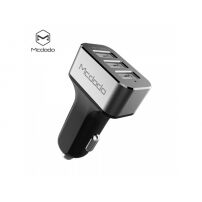 Avtomobilski polnilnik MCDODO s tremi vrati (5 V / 5.2A) za Apple iPhone / iPad / iPod - siva