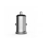 Avtomobilski polnilnik MCDODO z dvema USB vhodoma za Apple iPhone / iPad / iPod - srebro