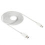 Podatkovni in polnilni kabel USB-C / USB-C za iPhone / iPad / MacBook / AirPods - 2 m - bela