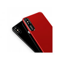 MCDODO zaščitni pokrov z aluminijevo folijo za zaščito kamero Apple iPhone XS - rdeče