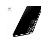 MCDODO zaščitni pokrov z aluminijevo folijo za zaščito kamero Apple iPhone XS - prosojna črna