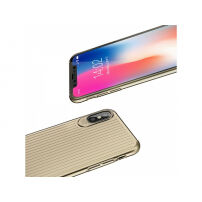 Zaščitna prevleka MCDODO s plastičnim vzorcem za Apple iPhone XS - zlati