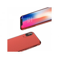 Zaščitna prevleka MCDODO s plastičnim vzorcem za Apple iPhone XS - rdeče