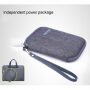 Cartinoe elegantna torba z majhno denarnico za MacBook do 16" - črna