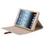 Luksuzna usnjena torbica iz PU z zaponko Apple iPad 4/3/2 - rjava
