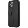 Karl Lagerfeld Heads flip ovitek za iPhone 12 Pro Max - črna