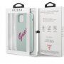 Guess Vintage Script silikonski ovitek za iPhone 12 Pro Max - mentol