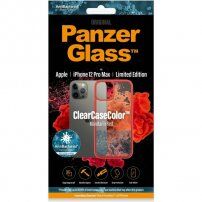 PanzerGlass ClearCase antibakterijski ovitek za Apple iPhone 12 Pro Max - rdeče
