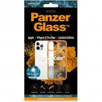 PanzerGlass ClearCase antibakterijski ovitek za Apple iPhone 12 Pro Max - oranžna