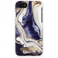 iDeal Of Sweden ovitek Golden Indigo Marble za iPhone 6/6S/7/8/SE (2020) - modro-zlat