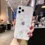 Mehak zamenljiv ovitek s srebrnimi zvezdami za iPhone 12 Pro Max - pregleden