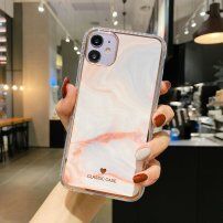 Ovitek, odporen na udarce, z marmornim vzorcem za iPhone 12 Pro Max - svetlo koralen