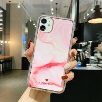 Ovitek, odporen na udarce, z marmornim vzorcem za iPhone 12 Pro Max - roza