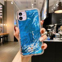 Ovitek, odporen na udarce, z marmornim vzorcem za iPhone 11 Pro Max - nebesno modra