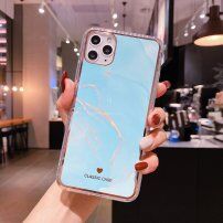 Ovitek, odporen na udarce, z marmornim vzorcem za iPhone 11 Pro - svetlo modra