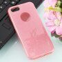 Pokrivalo z bleščicami za iPhone 5 / 5S / SE (2016) - roza