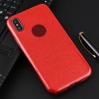 Pokrivalo z bleščicami za iPhone X / XS - rdeče
