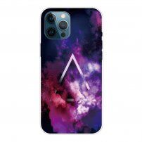 Zaščitni ovitek zvezdnato nebo za iPhone 12 Pro Max - vijolična
