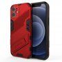 Trpežen zaščitni ovitek s stojalom za iPhone 12 mini - rdeče