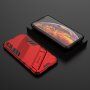 Trpežen zaščitni ovitek s stojalom za iPhone XS Max - rdeče