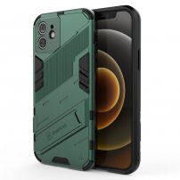 Trpežen zaščitni ovitek s stojalom za iPhone 12 - zelena