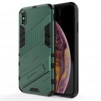 Trpežen zaščitni ovitek s stojalom za iPhone XS Max - zelena