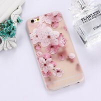 Zaščitna prevleka iz mehke plastike za Apple iPhone 6 / 6S - cvetovi češnje