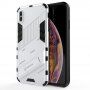 Trpežen zaščitni ovitek s stojalom za iPhone XS Max - bela
