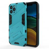 Trpežen zaščitni ovitek s stojalom za iPhone 11 - modro