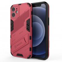 Trpežen zaščitni ovitek s stojalom za iPhone 12 mini - roza