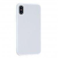 Zaščitna silikonska prevleka za iPhone XS Max - bela