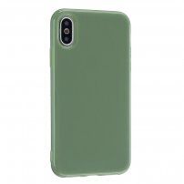Zaščitna silikonska prevleka za iPhone XS Max - olivno