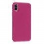 Zaščitna silikonska prevleka za iPhone XS Max - fuksija