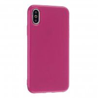 Zaščitna silikonska prevleka za iPhone XS Max - fuksija