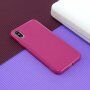 Zaščitna silikonska prevleka za iPhone XS Max - fuksija