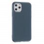 Zaščitna silikonska prevleka za iPhone 11 Pro Max - modro-siva