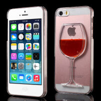 Plastična prevleka s tekočim vinom v plastičnem kozarcu za Apple iPhone SE (2016) / 5S