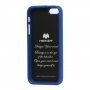 Zaščitna prevleka za bleščice MERCURY GOOSPERY za iPhone 5 / 5S / SE (2016) - modro