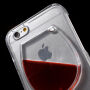Pokrijte s tekočim vinom v plastičnem kozarcu za Apple iPhone 6 / 6S