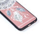Zaščitni plastični pokrov s črnim okvirjem za Apple iPhone 6 / 6S - lovilec sanj s perjem