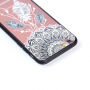 Zaščitni plastični pokrov s črnim okvirjem za Apple iPhone 6 / 6S - lovilec sanj s perjem